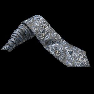 Men's Joseph Abboud Blue Paisley Silk Adjustable Designer Neck Tie